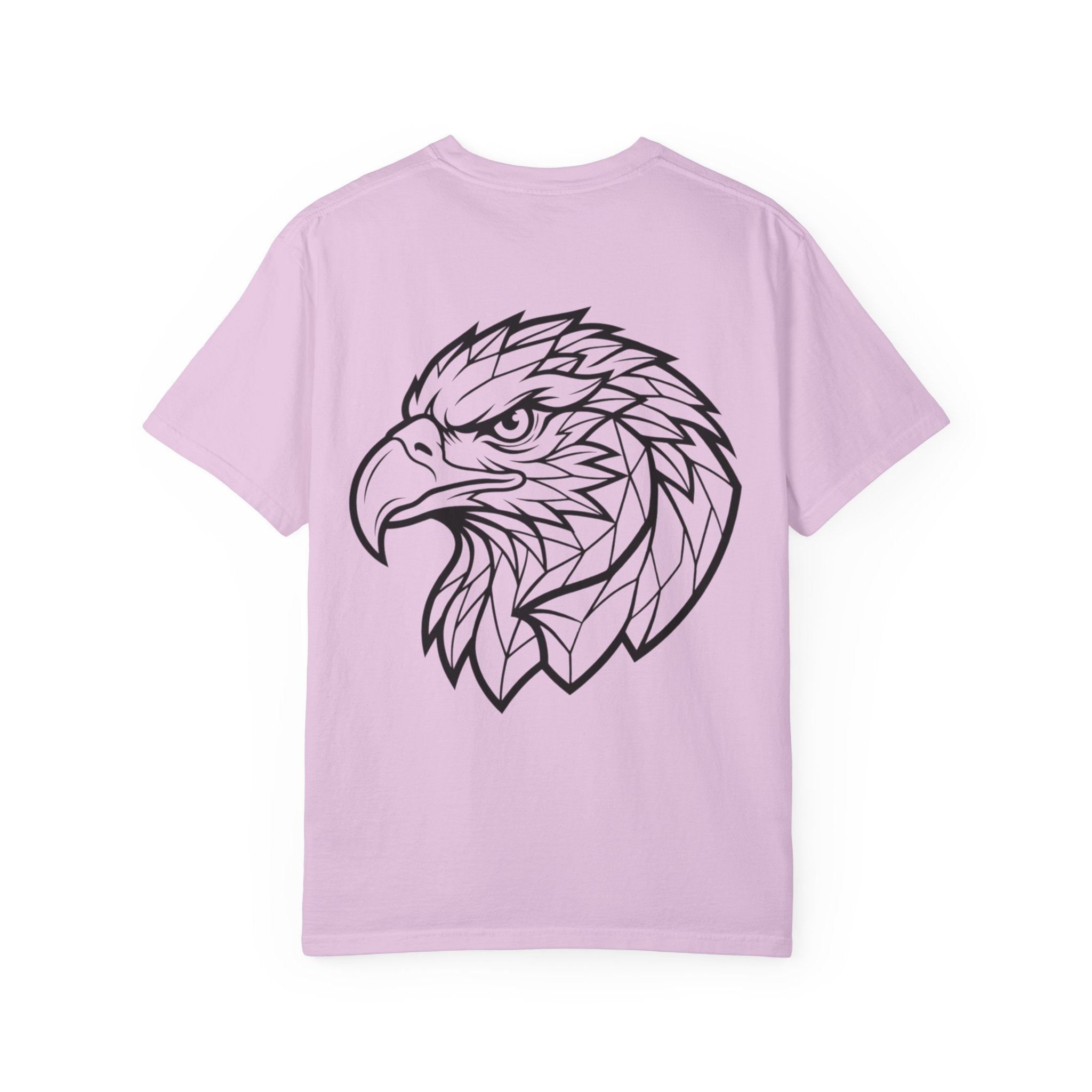 Geometric Eagle Head T-Shirt — Minimalist Line Art Bird Tee