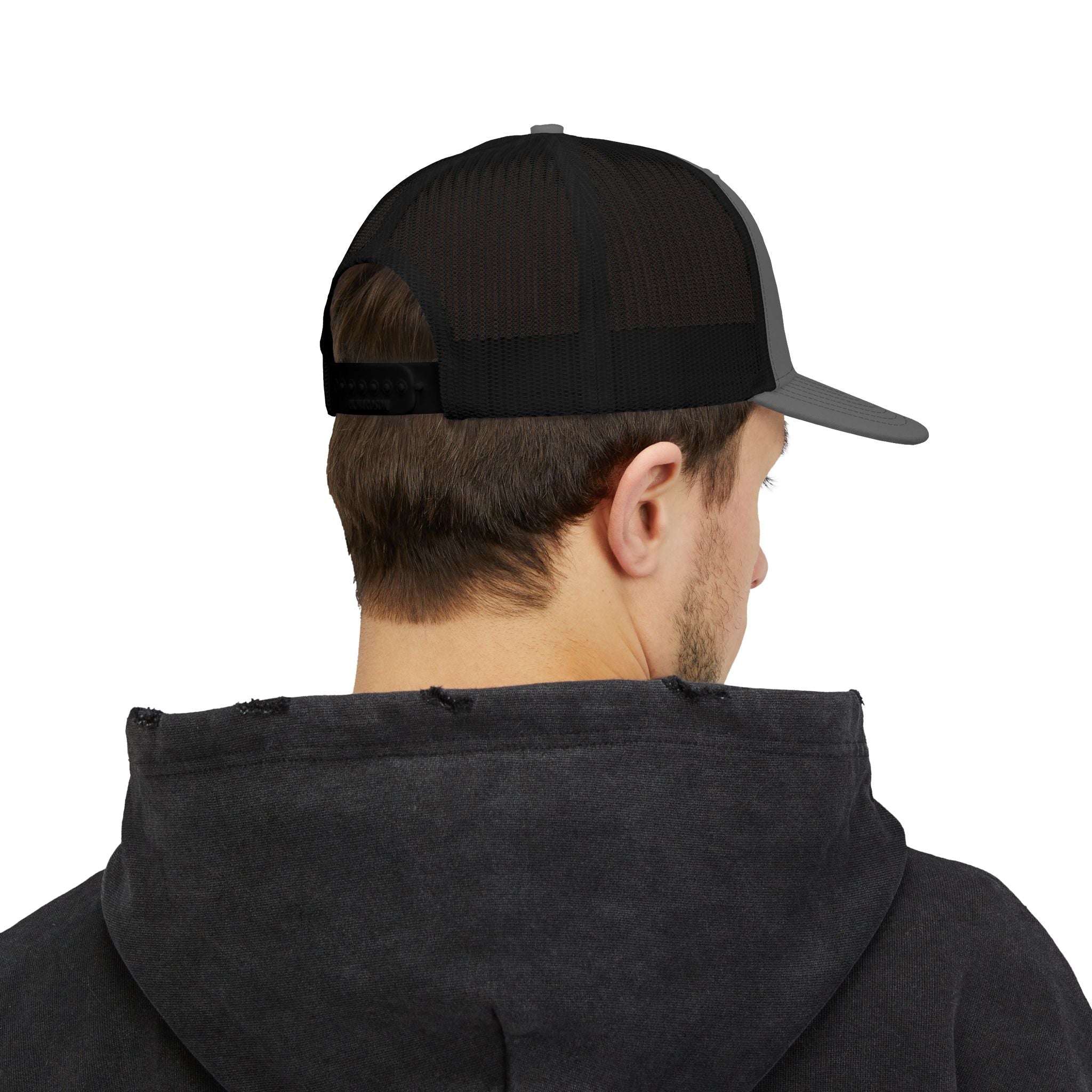 Gen Z Embroidered Trucker Cap – Vintage Script Patch Snapback