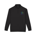 Embroidered Fleece Quarter-Zip Pullover — Relaxed Everyday Comfort