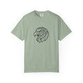 Geometric Eagle Head T-Shirt — Minimalist Line Art Bird Tee