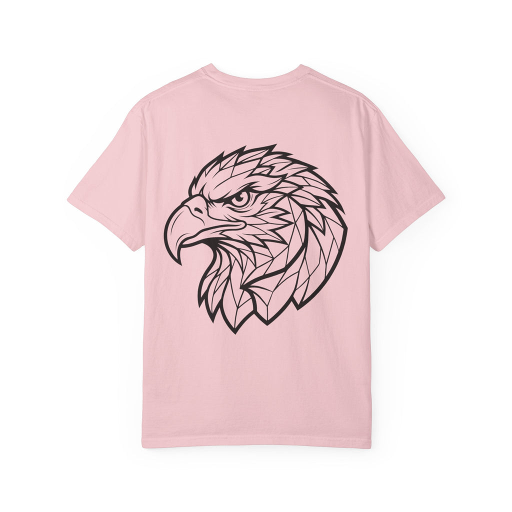 Geometric Eagle Head T-Shirt — Minimalist Line Art Bird Tee