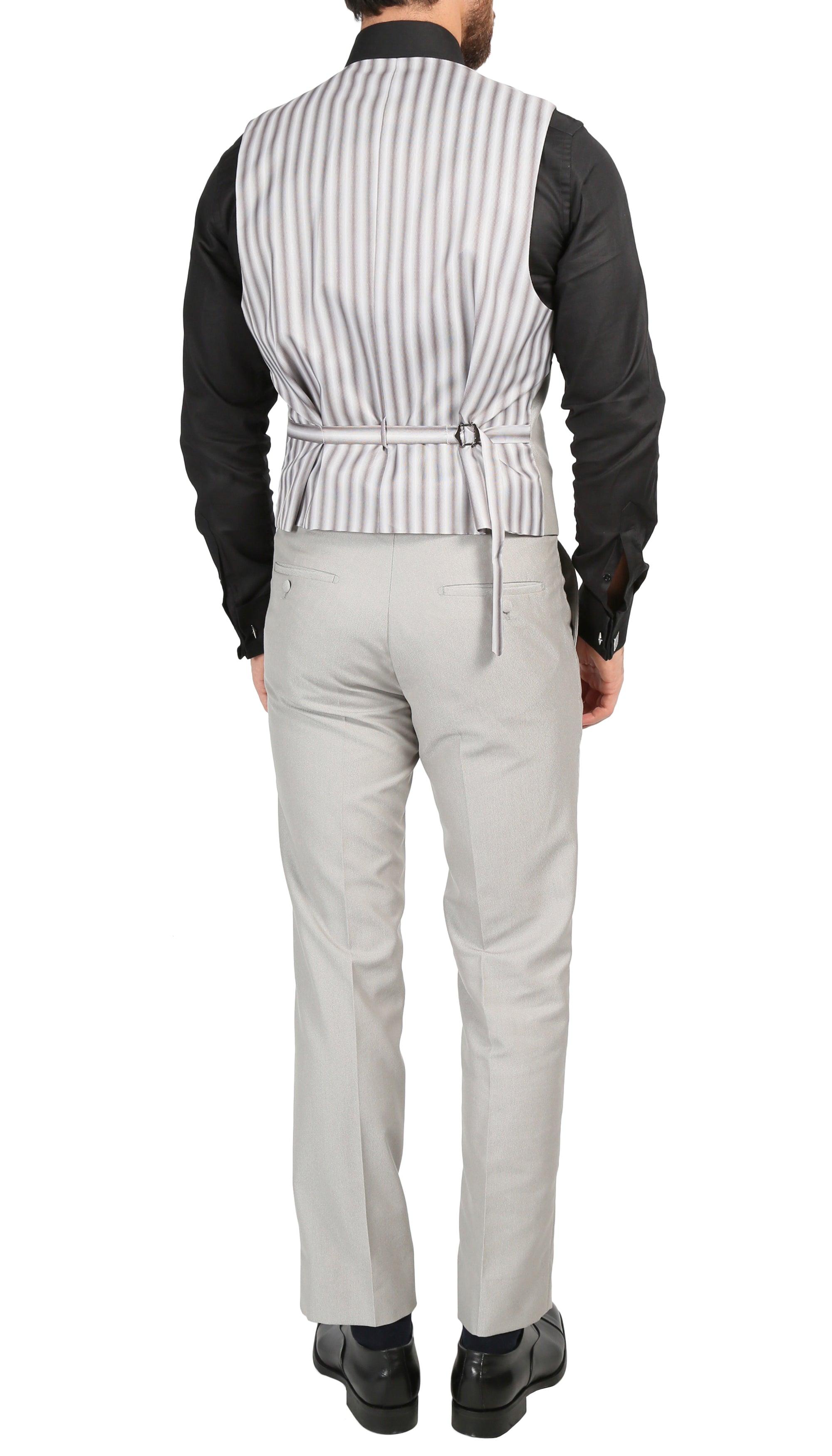 Ferrecci Men's Daxson Grey Slim Fit Shawl Collar 3pc Tuxedo